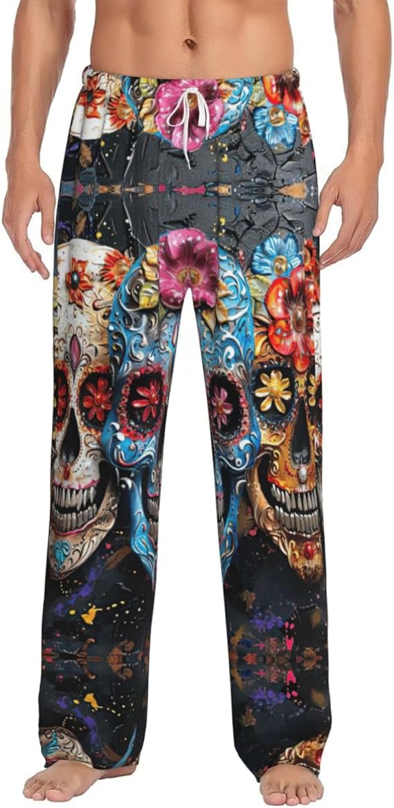 YKJJFVZ - sugar skull pajamas womens