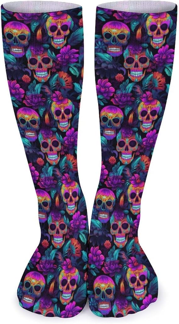 QIPVEKR - sugar skull boots for women
