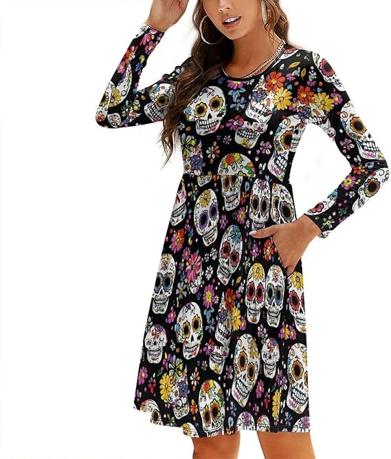 Generic - sugar skull boots for women