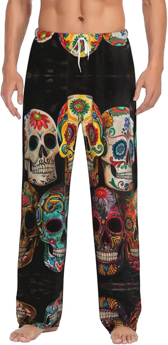YKJJFVZ - sugar skull pajamas womens