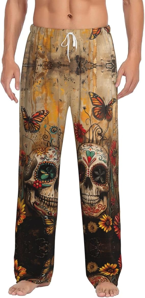 YKJJFVZ - sugar skull pajamas womens