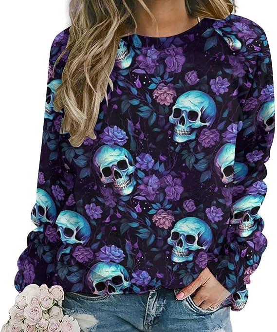 PWAOWU - sugar skull boots for women