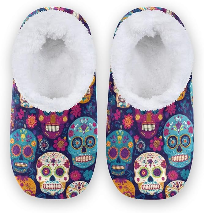 Umidedor - sugar skull slippers womens