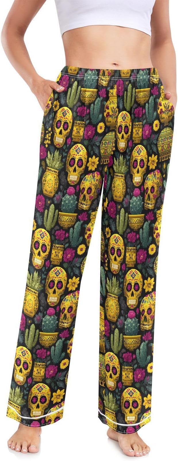 KYZSXZ - sugar skull pajamas womens