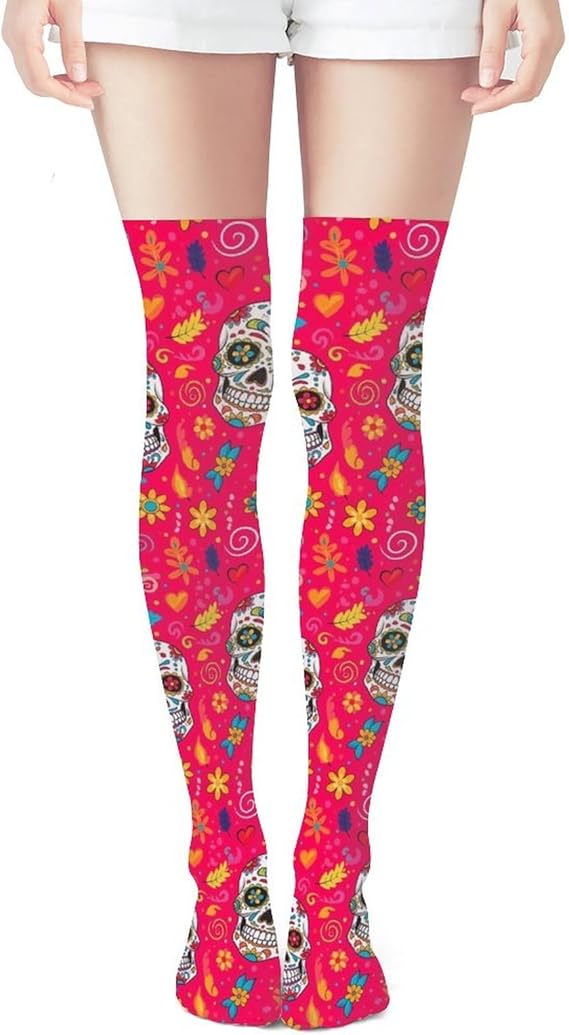 LITPUZC - sugar skull boots for women