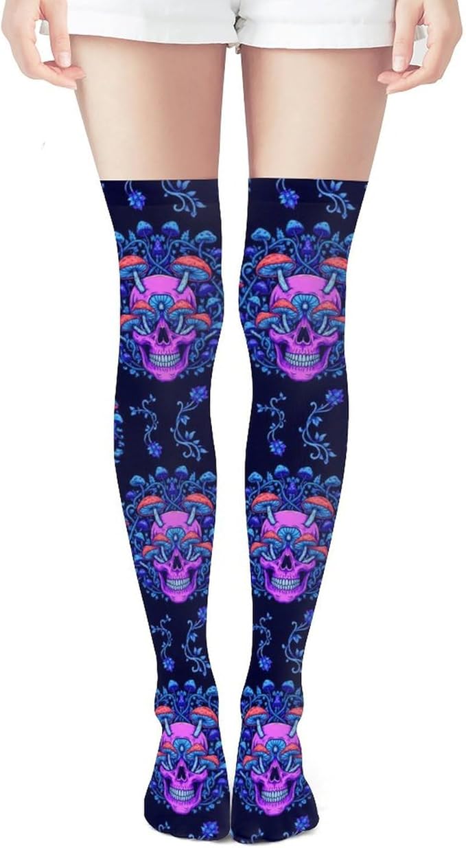 LITPUZC - sugar skull boots for women