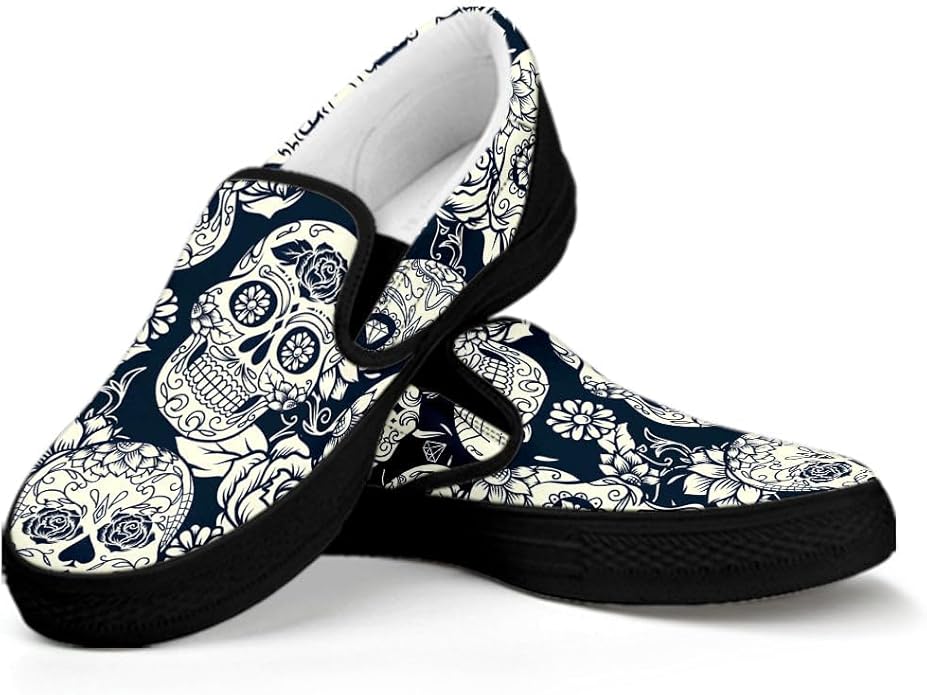 Custom - sugar skull sneakers womens
