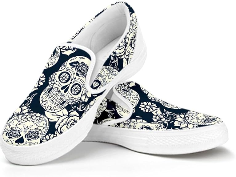 Custom - sugar skull sneakers womens