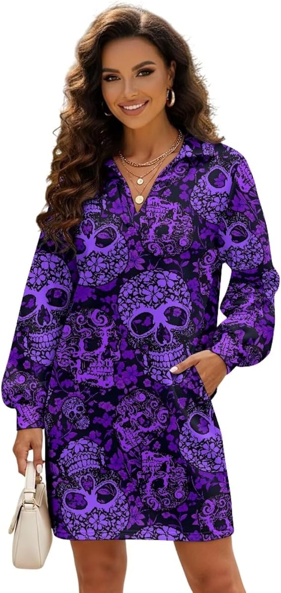 Irisjudy - sugar skull dress womens
