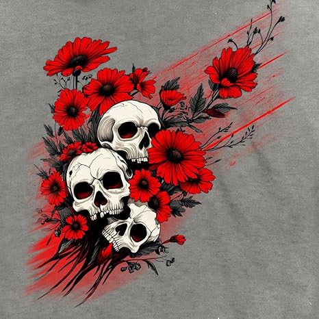 Hot Leathers - sugar skull hoodie mens