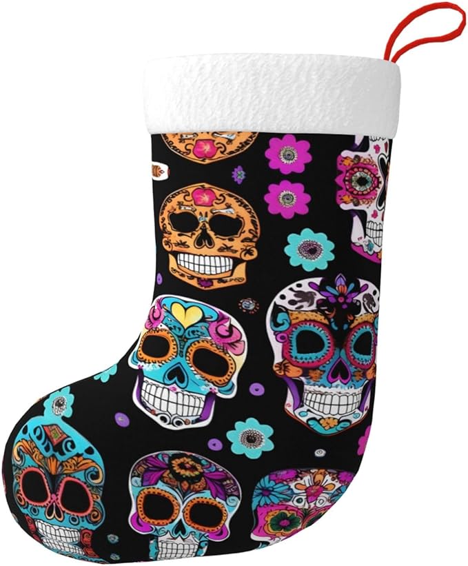 LHBZXMKJ - sugar skull socks womens