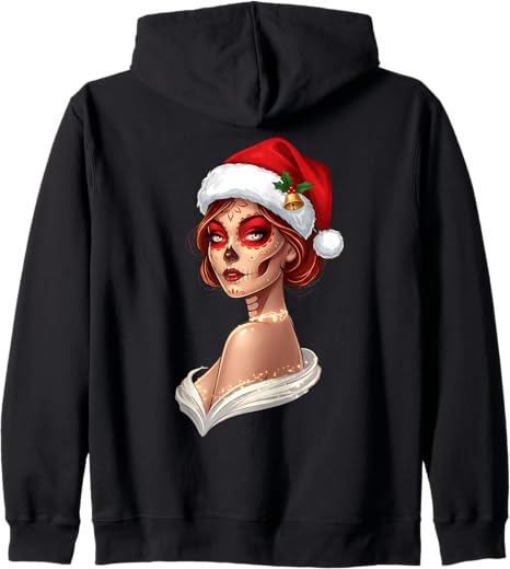 Christmas Skull Gifts Artistic Holiday Santa Gifts - sugar skull beanie