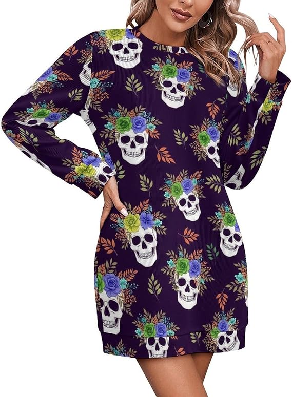 MZERSE - sugar skull boots for women