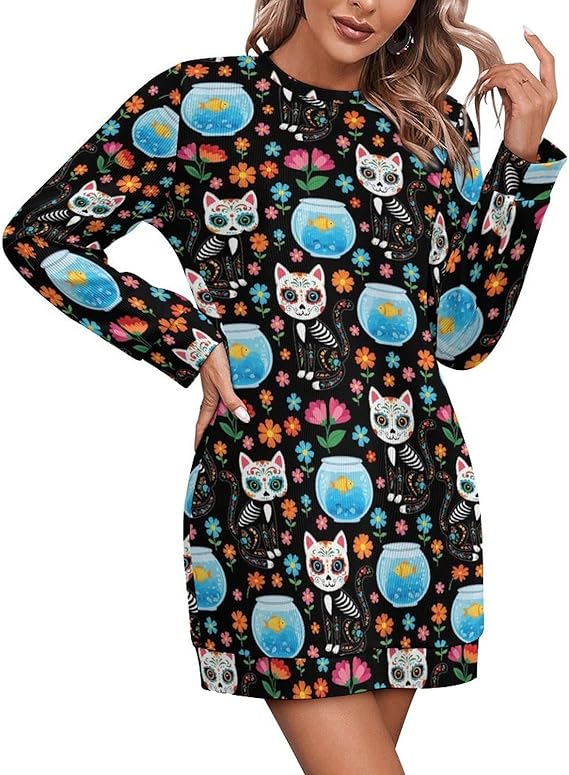 MZERSE - sugar skull boots for women