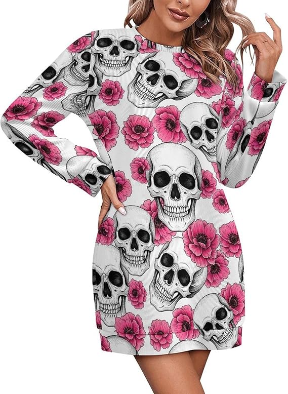 MZERSE - sugar skull boots for women