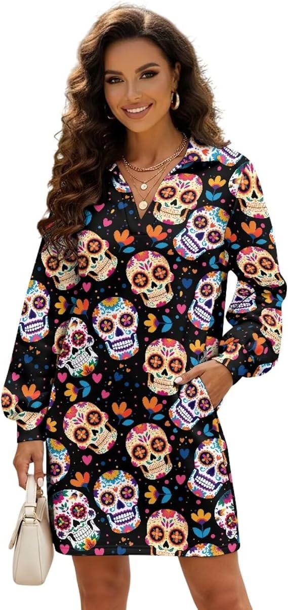 Frestree - sugar skull boots for women