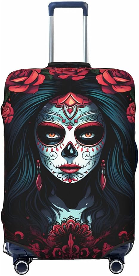 SRZFYJK - sugar skull luggage set