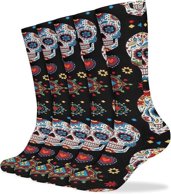 BESCHOC - sugar skull flip flops womens