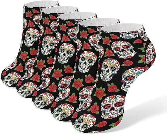 LITPUZC - sugar skull boots for women