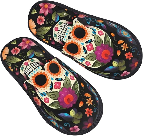 Generic - sugar skull slippers womens