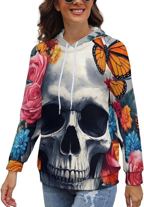 PUYWTIY - sugar skull boots for women