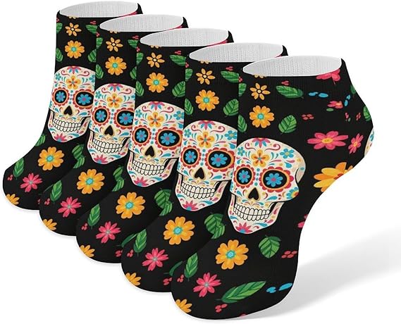 LITPUZC - sugar skull boots for women