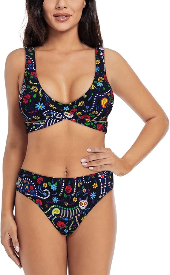 Generic - sugar skull bikini set