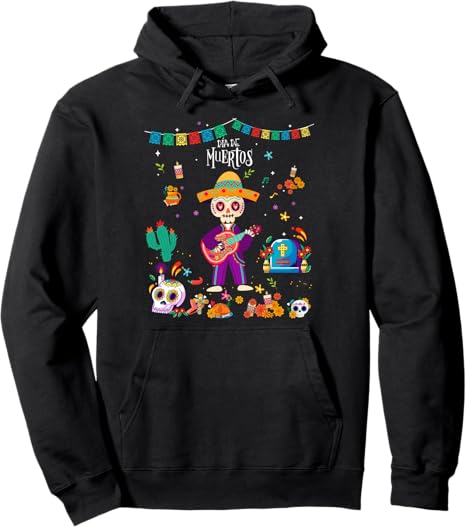 Dia De Los Muertos Shirts Boy Skeleton Sugar Skull - sugar skull hoodie mens