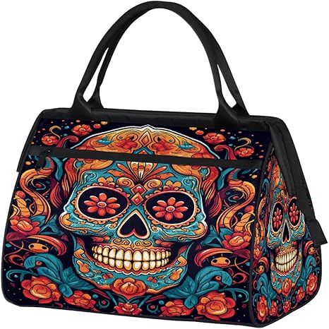 cfpolar - sugar skull luggage set
