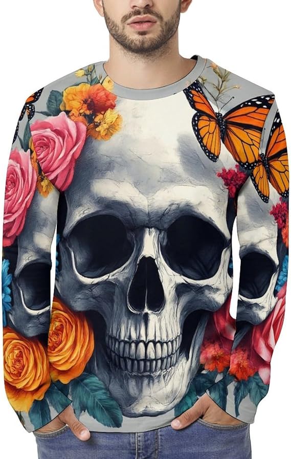 PUYWTIY - sugar skull boots for women