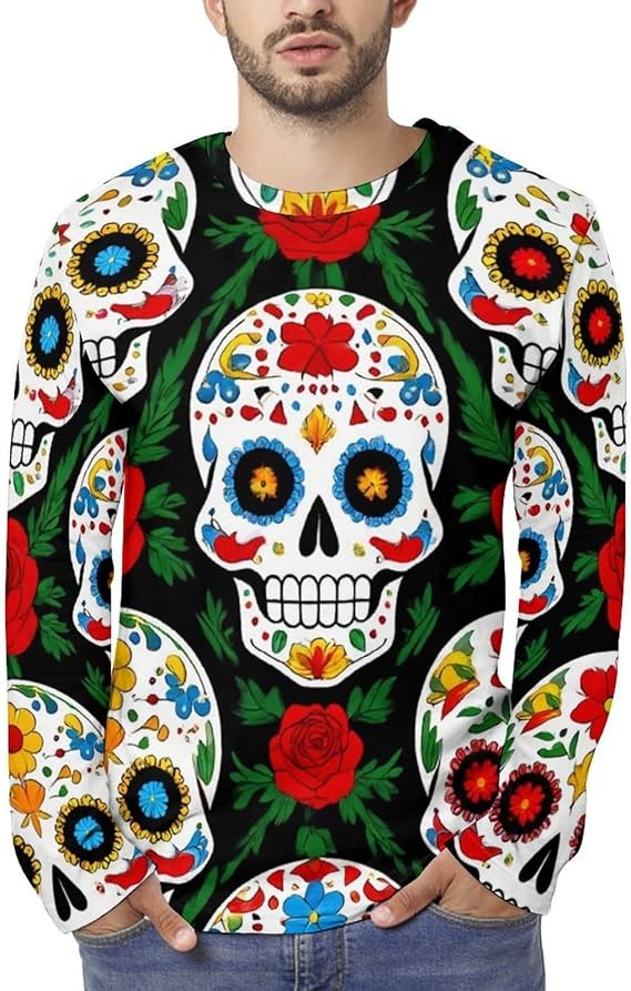 PUYWTIY - sugar skull boots for women