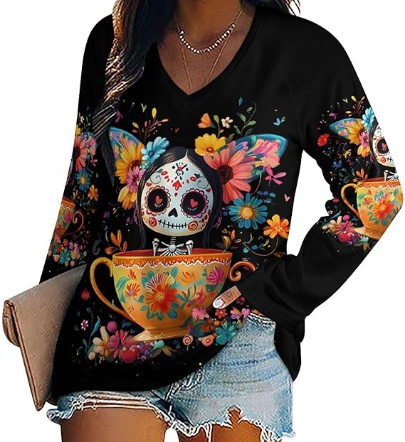 Generic - sugar skull boots for women