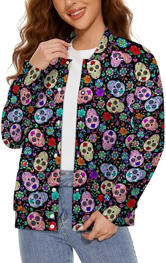 DUMIERTKL - sugar skull coat womens