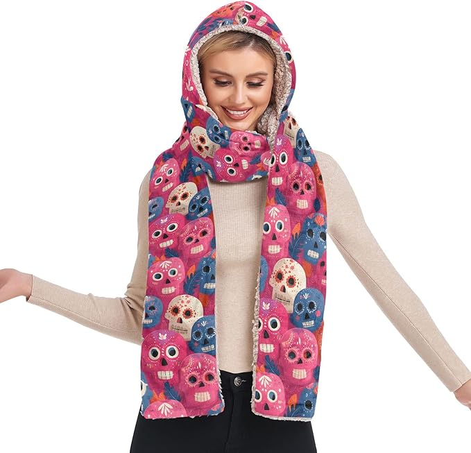 AIXIWAWA - sugar skull winter gloves