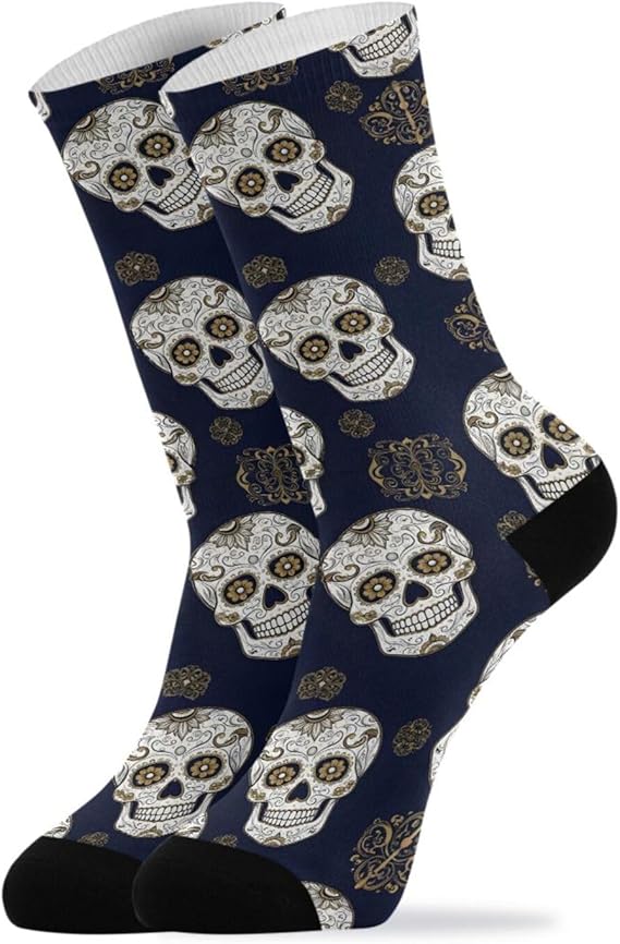 SLHKPNS - sugar skull flip flops womens