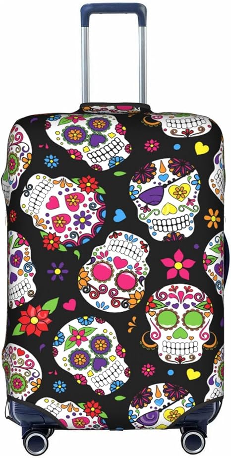 YHNNH - sugar skull luggage set