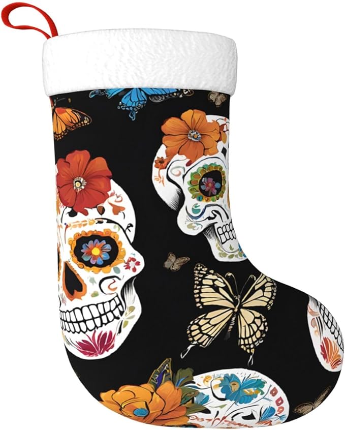 ZGHQHCDRH - sugar skull socks womens