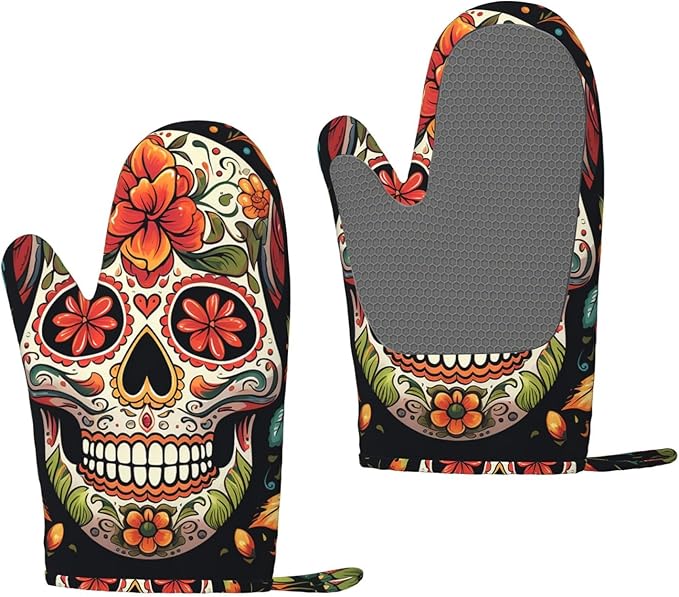 QMNSEHF - sugar skull winter gloves