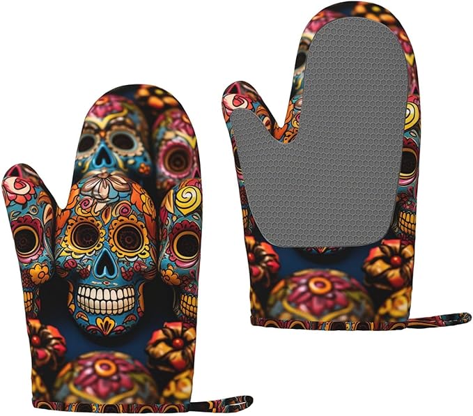 QMNSEHF - sugar skull winter gloves