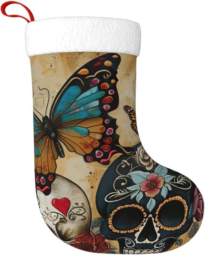 YKJJFVZ - sugar skull socks womens