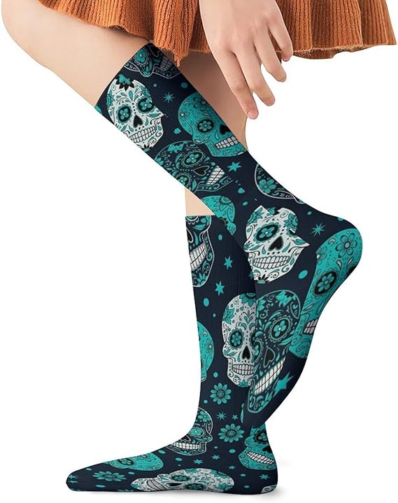 HEBVASS - sugar skull boots for women