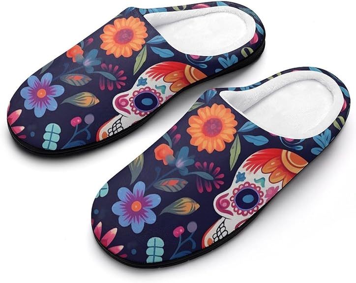 AYCZN - sugar skull slippers womens