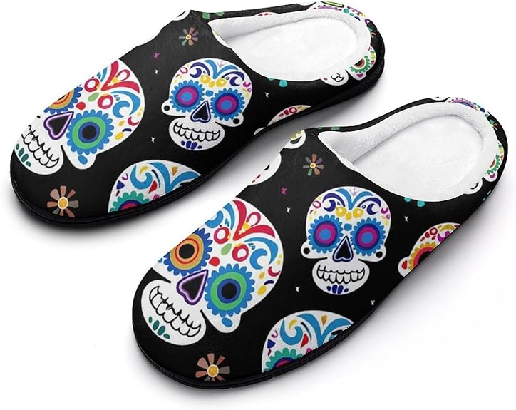 AYCZN - sugar skull slippers womens