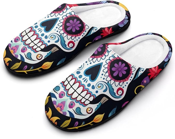 AYCZN - sugar skull slippers womens