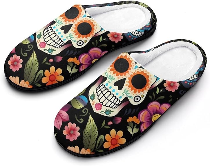 AYCZN - sugar skull slippers womens