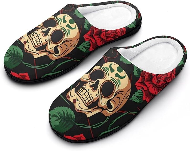 AYCZN - sugar skull slippers womens