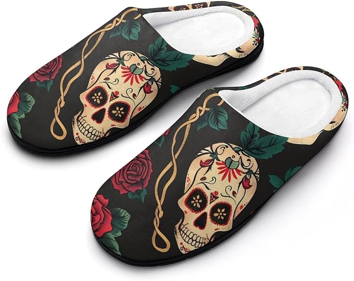 AYCZN - sugar skull slippers womens