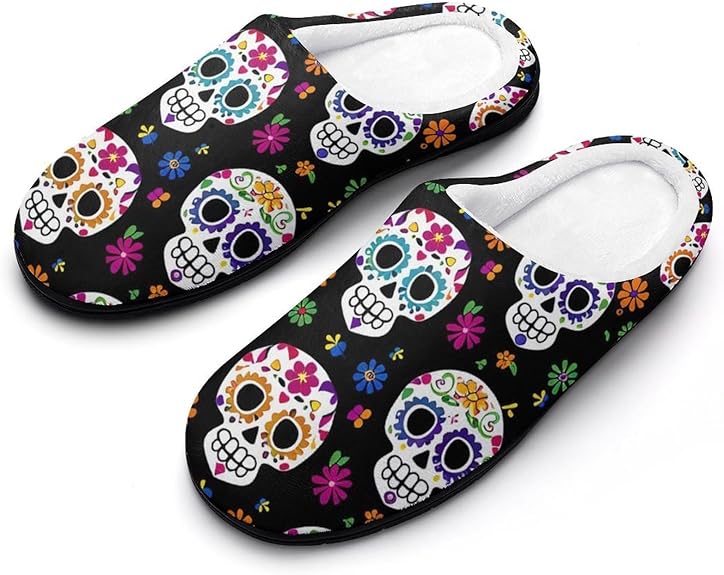 AYCZN - sugar skull slippers womens