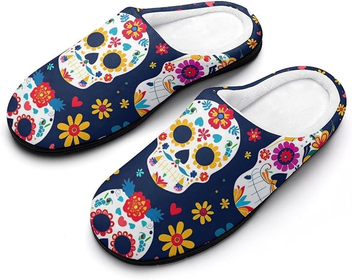 AYCZN - sugar skull slippers womens