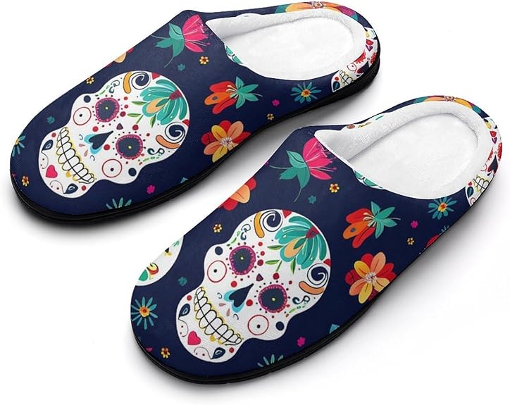 AYCZN - sugar skull slippers womens